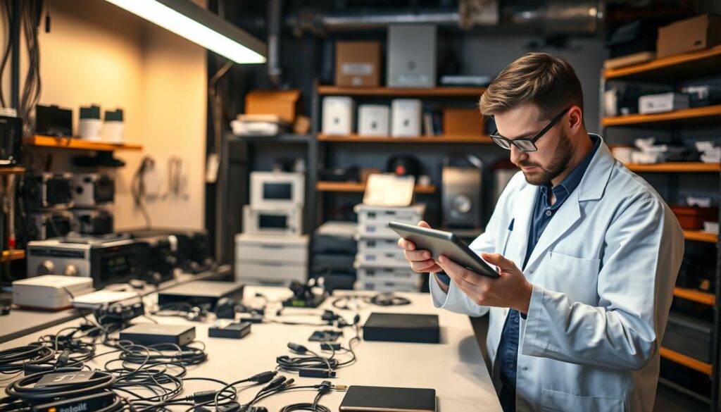 Testprozess und Gerätekompatibilität